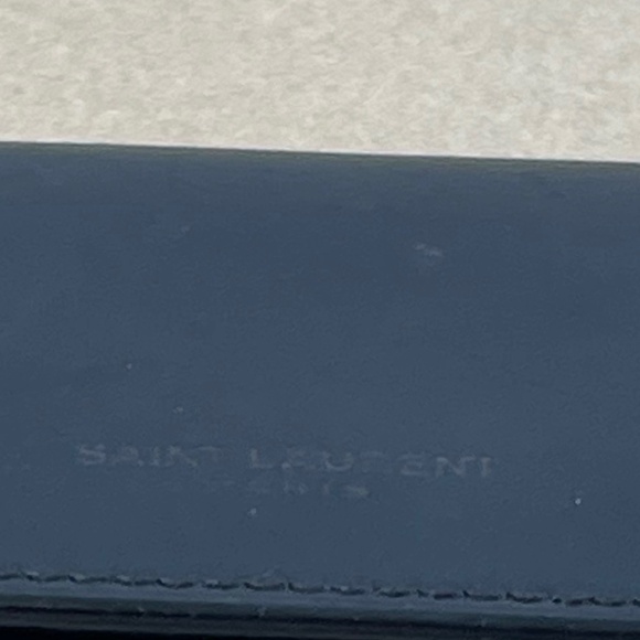 Saint Laurent 6 Row Navy Leather Key Case - Preowned - Picture 2 of 13